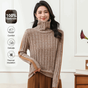 100% Cashmere | 2025년 신규 터틀넥 캐시미어 스웨터(2025 年ニュー タートルネック カシミヤ セーター) - YTNL5803T